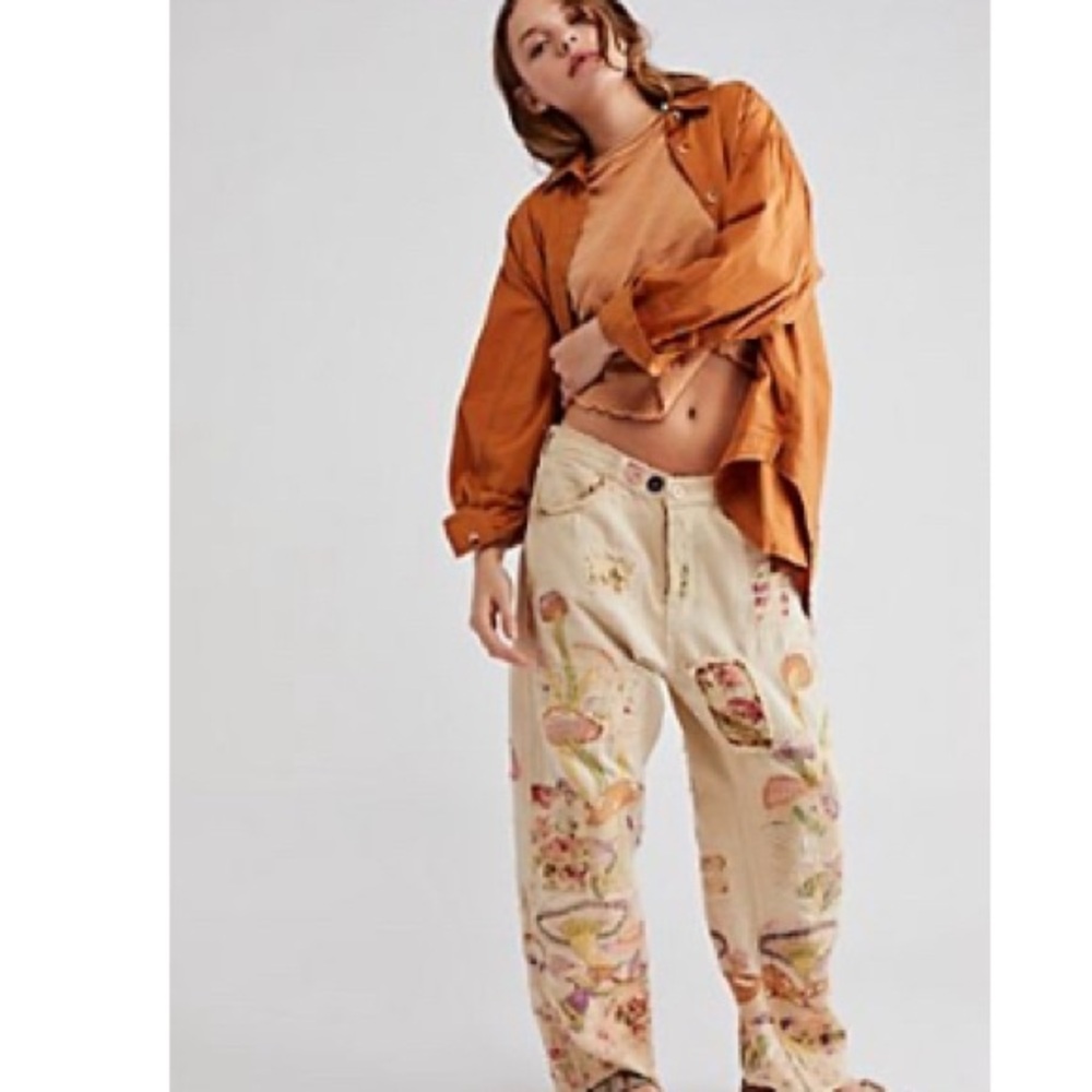 Mushroom Patterned Pants